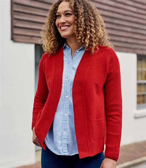 Red Cashmere Cardigan 